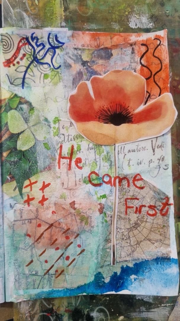 Art journal page by Christelle V.
